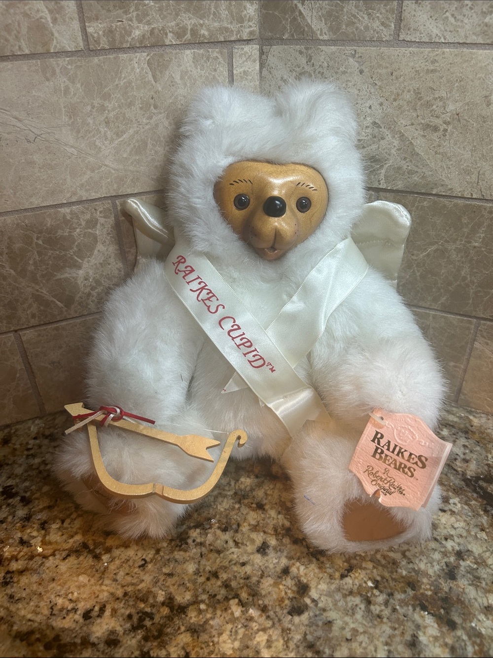 Applause Inc produced Robert  Raikes "Cupid" Bear Vintage 1990